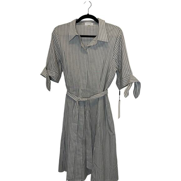 Calvin Klein Belted Shirt Dress (NWT) - Picture 8 of 10